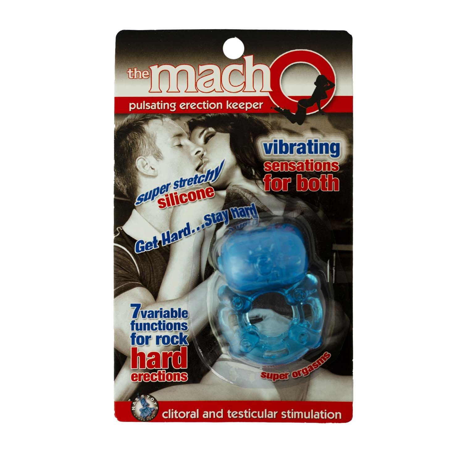 THE MACHO PULSATING ERECTION KEEPER-BLUE - #2128-2