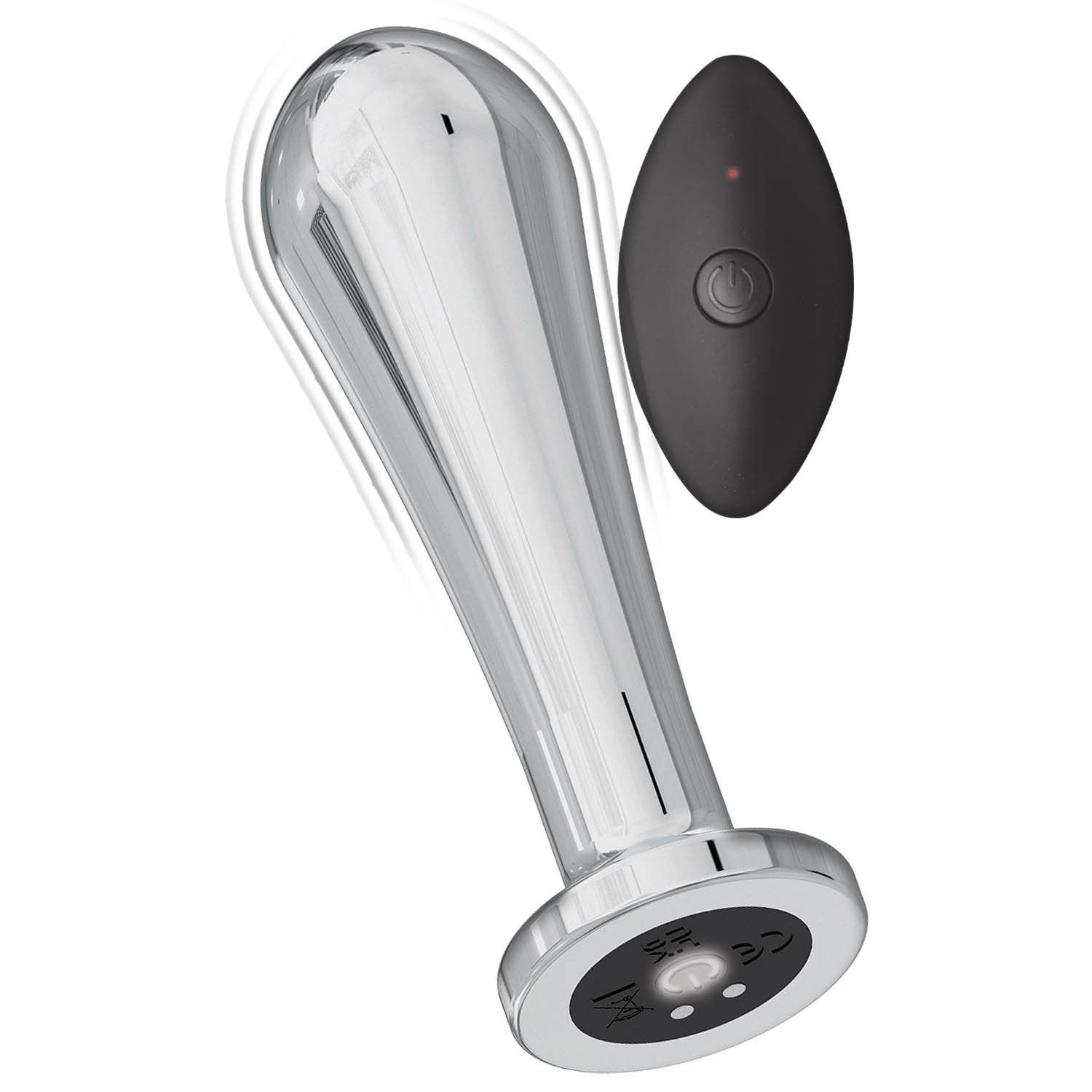 ASS-SATION REMOTE VIBRATING METAL ANAL BULB-SILVER - #3117-1