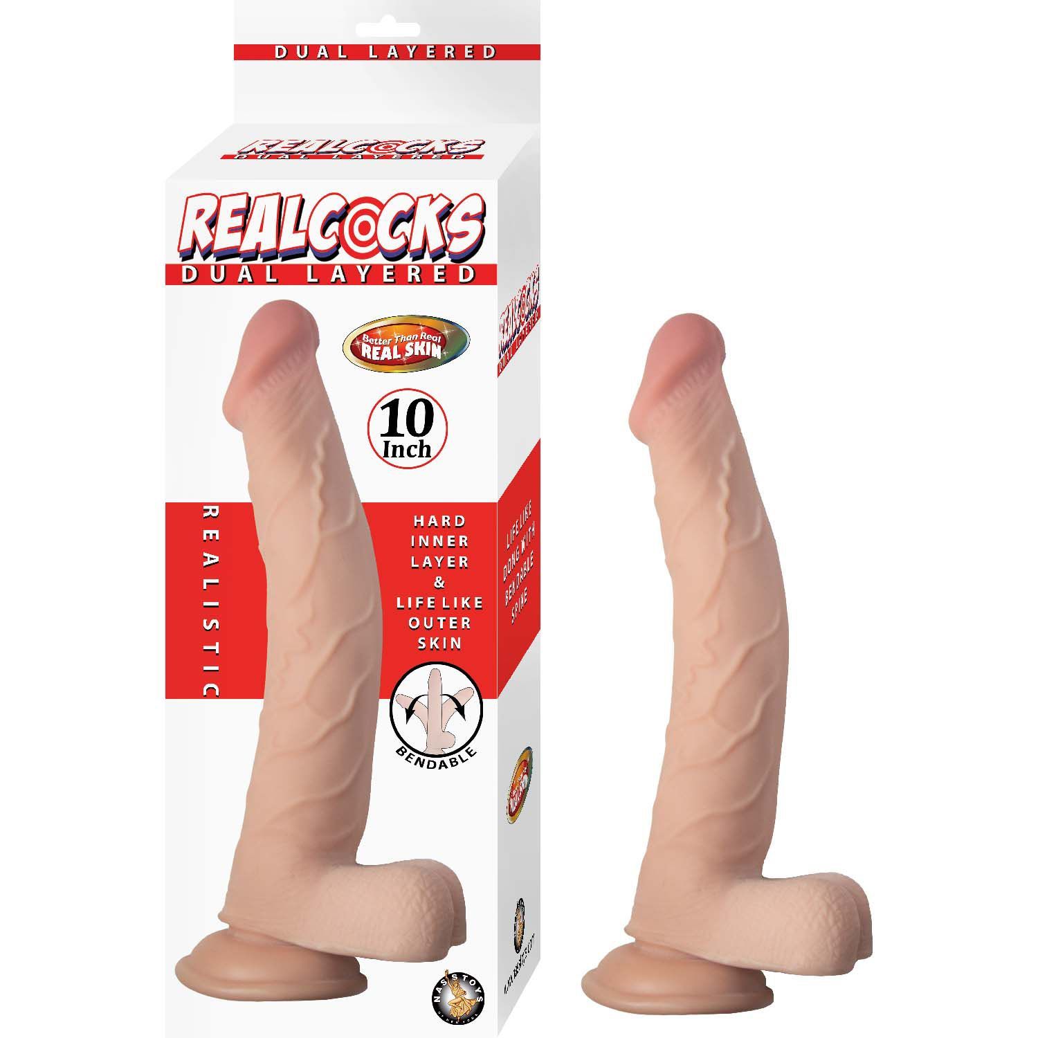 REALCOCKS DUAL LAYERED 10&quot;-WHITE - #3093-1