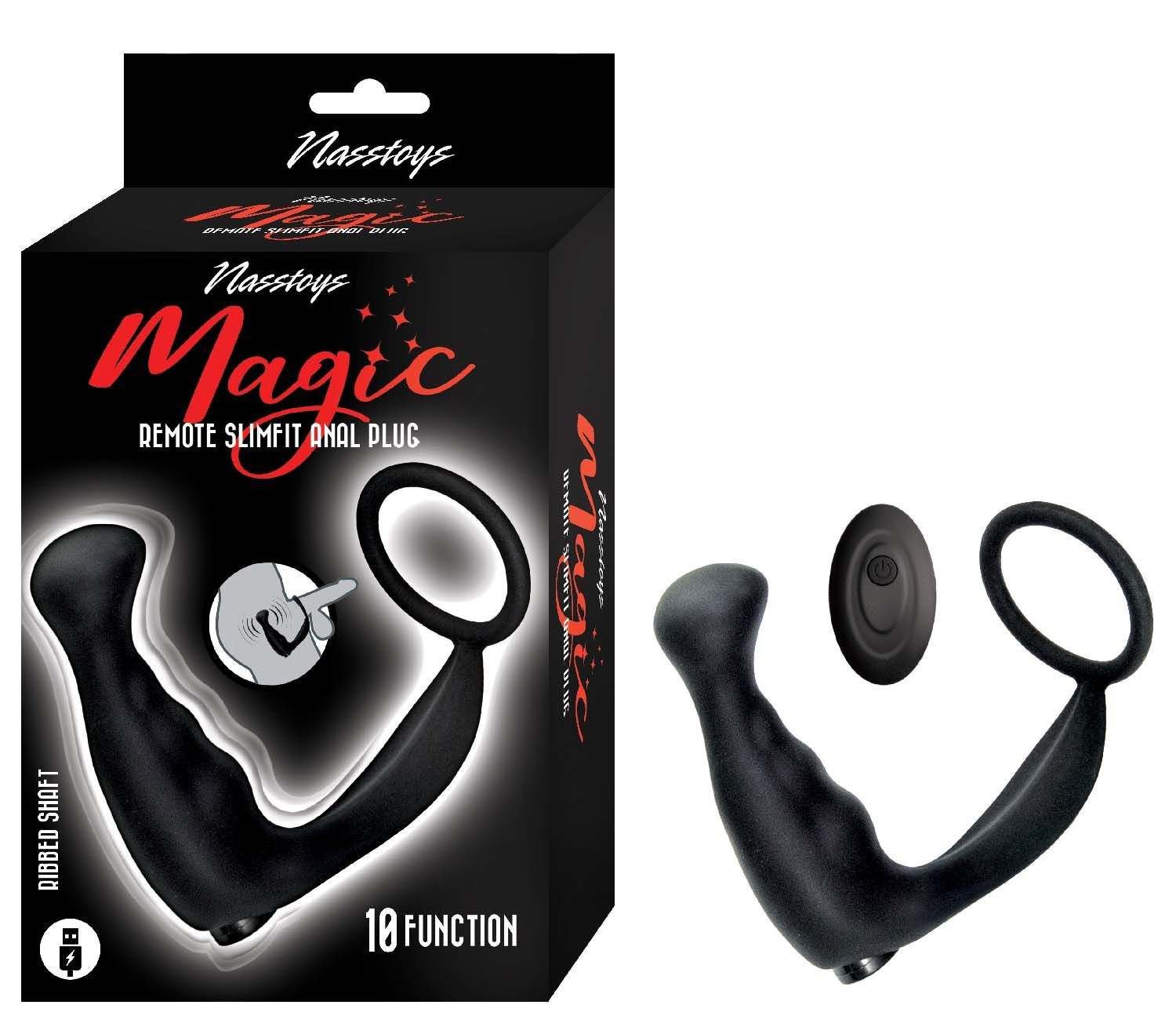 MAGIC REMOTE SLIMFIT ANAL PLUG-BLACK - #3221