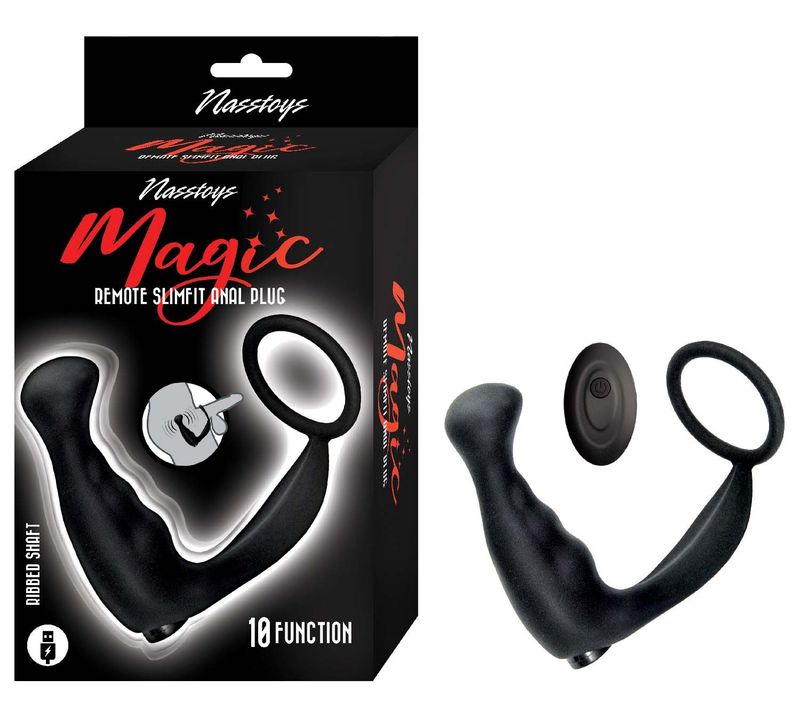 MAGIC REMOTE SLIMFIT ANAL PLUG-BLACK - #3221