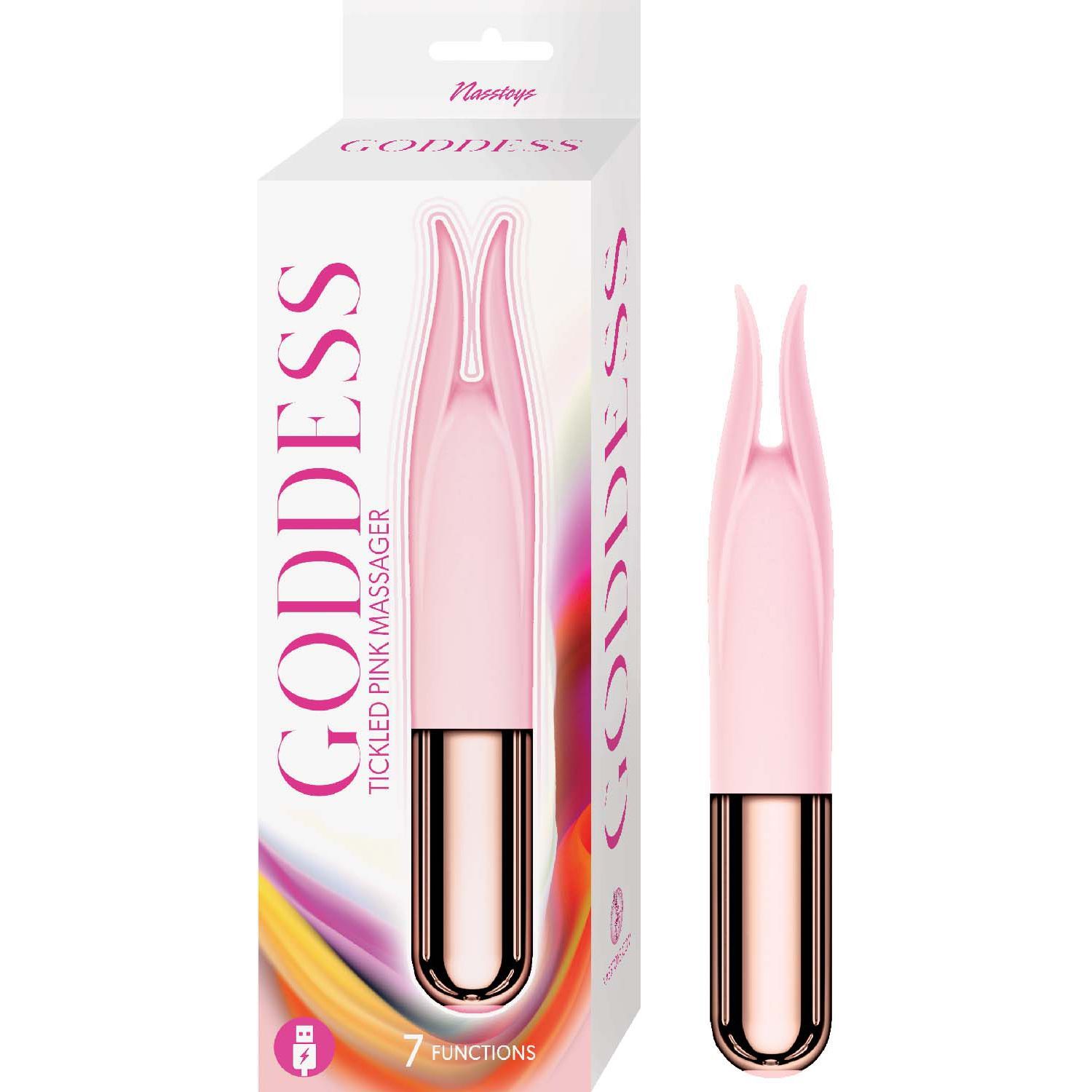GODDESS TICKLED PINK MASSAGER-PINK - #3139