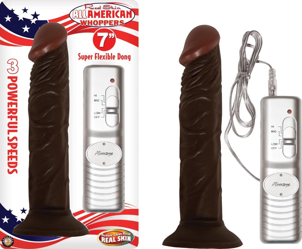 AFRO AMERICAN WHOPPER-7&quot; VIBRATING BROWN - #1896-2