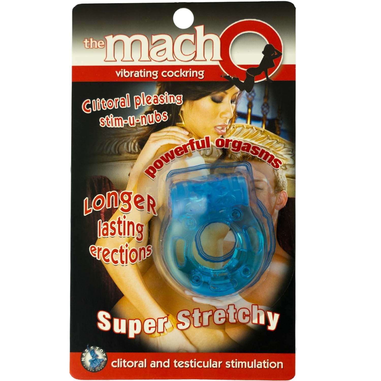 THE MACHO VIBRATING COCKRING-BLUE - #2147-3