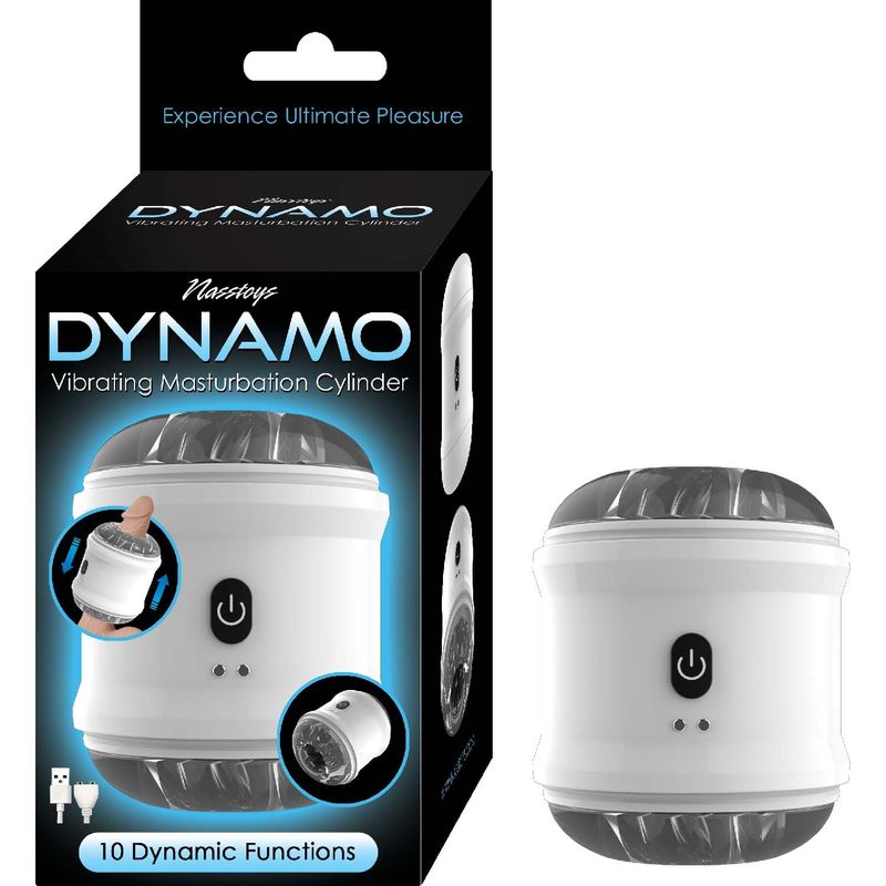 DYNAMO VIBRATING MASTURBATOR CYLINDER-WHITE - #3106-1