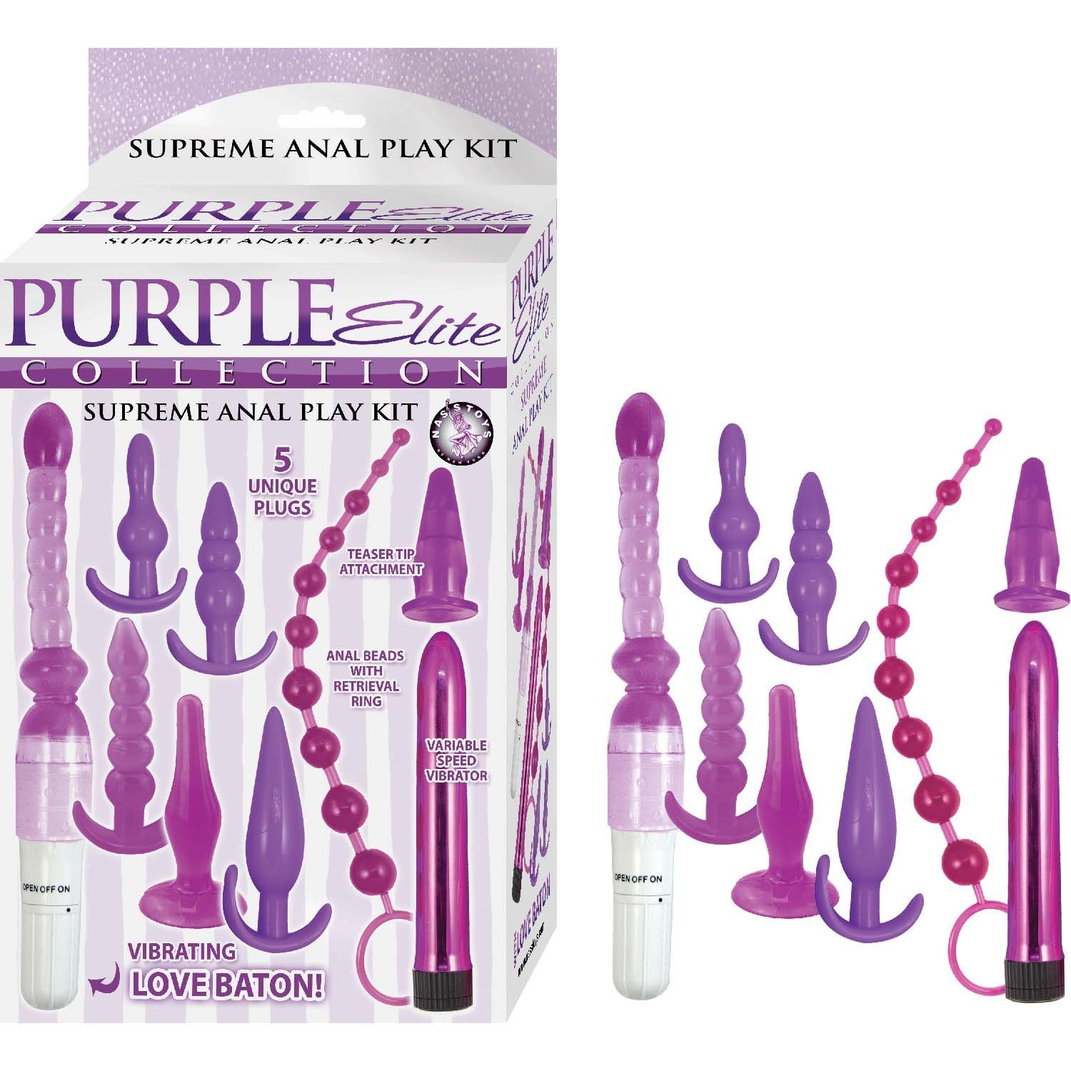 PURPLE ELITE COLLECTION SUPREME ANAL PLAY KIT-PURPLE - #3121