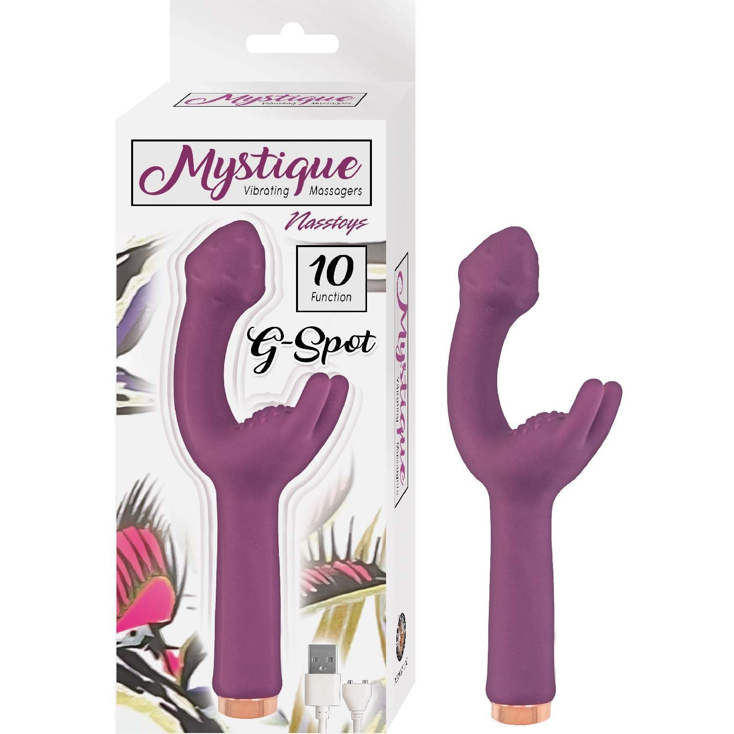 MYSTIQUE VIBRATING MASSAGERS G-SPOT-EGGPLANT - #3099-2