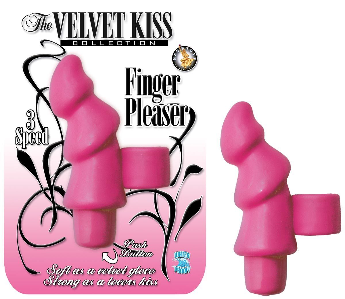 The velvet kiss collection finger pleaser - pink - #2253-1