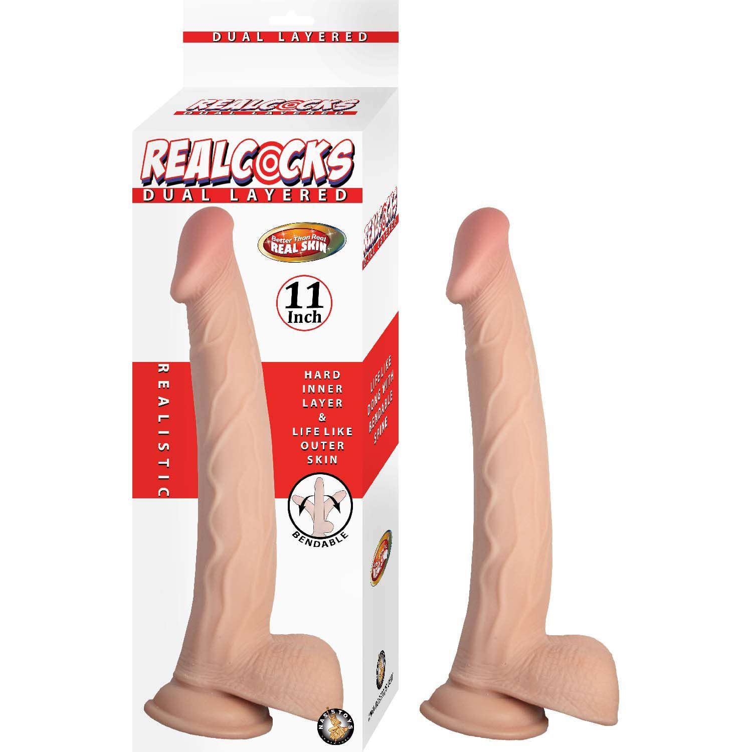 REALCOCKS DUAL LAYERED 11&quot;-WHITE - #3094-1