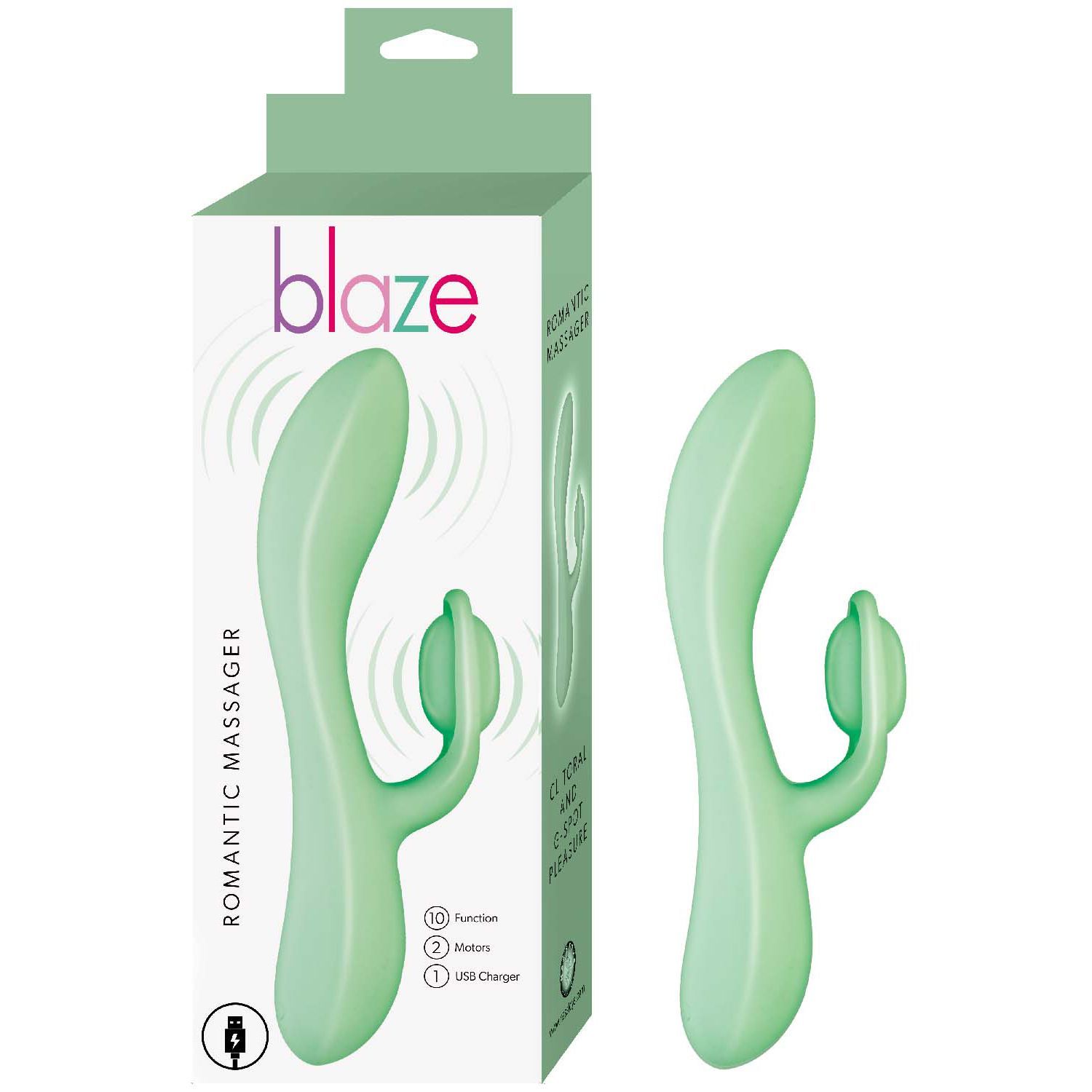 BLAZE ROMANTIC MASSAGER-AQUA - #3219-2