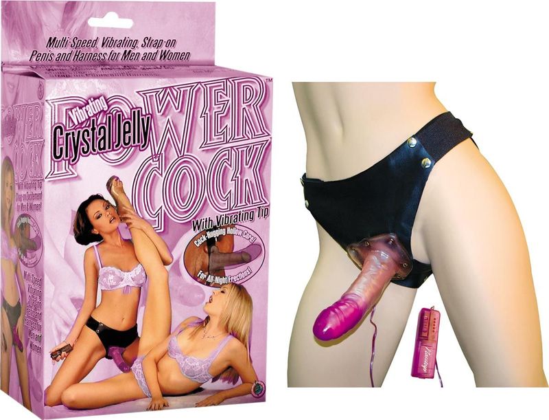 VIBRATING CRYSTAL JELLY POWER COCK-LAVENDER - #1673-1