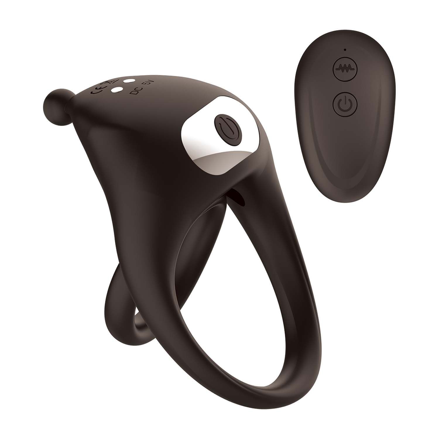COCKPOWER REMOTE CONTROL PLEASURE RING-BLACK - #3247