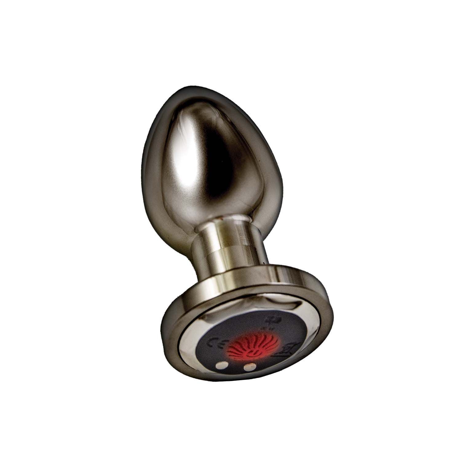 ASS-SATION REMOTE VIBRATING METAL PLUG-BLACK - #3069-2