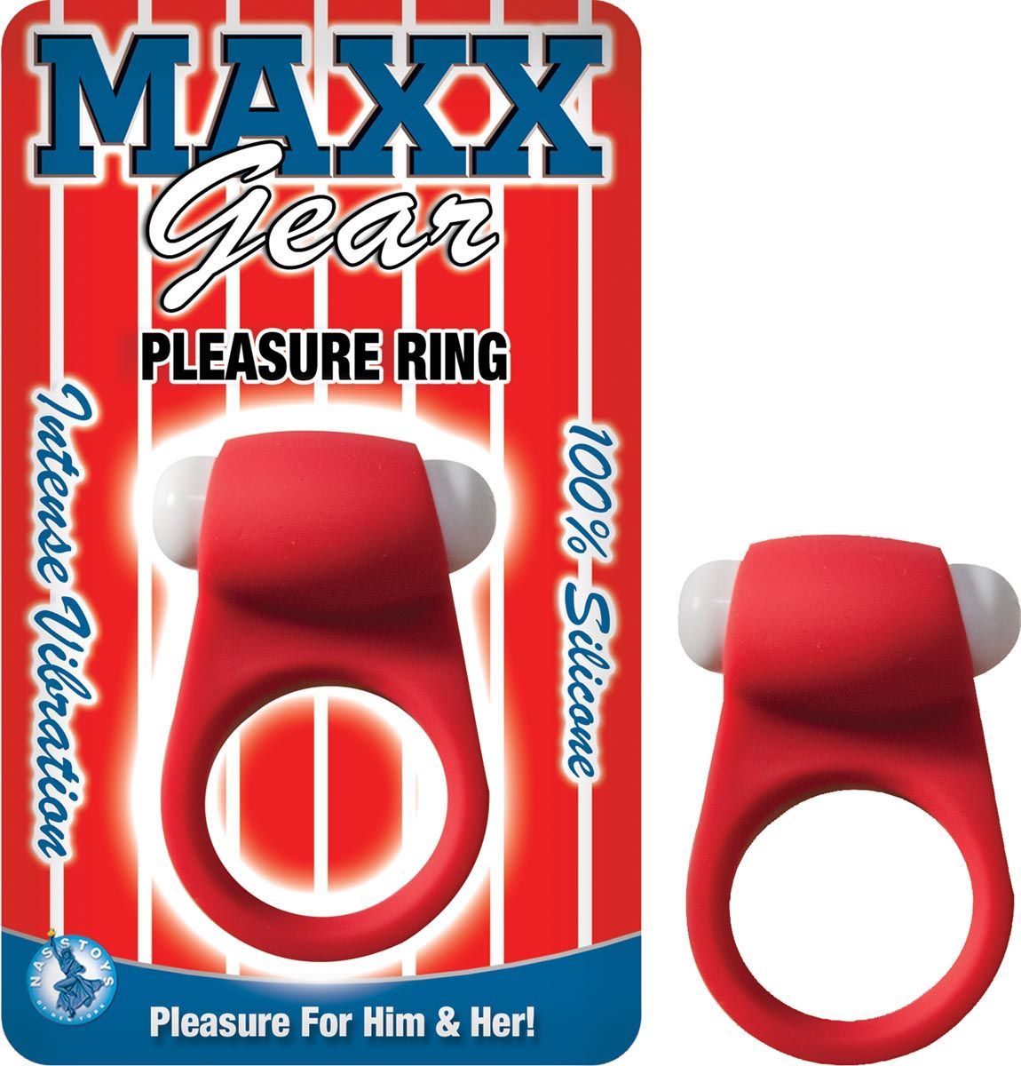 MAXX GEAR PLEASURE RING-RED - #2746-1