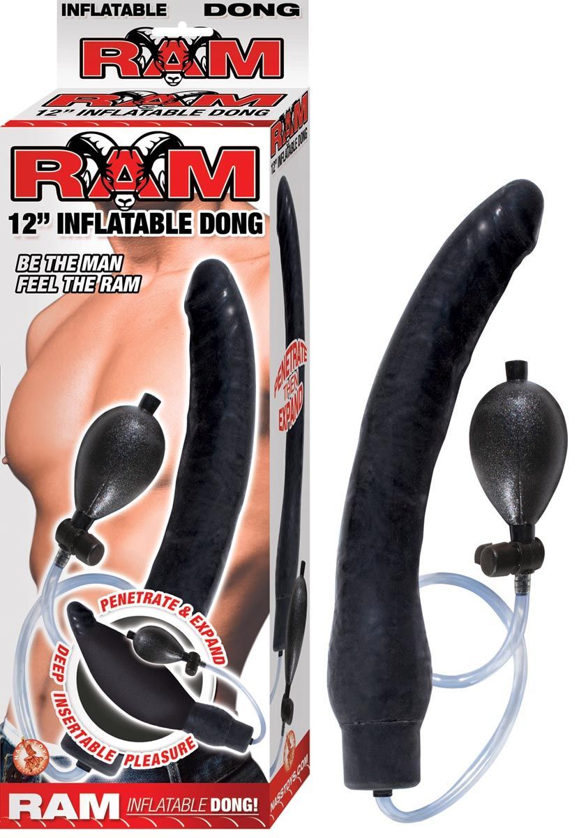RAM 12&quot; INFLATABLE DONG - BLACK - #2514-2