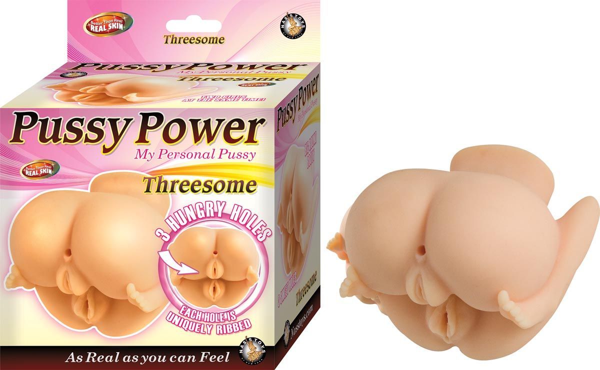 PUSSY POWER THREESOME-WHITE - #2678