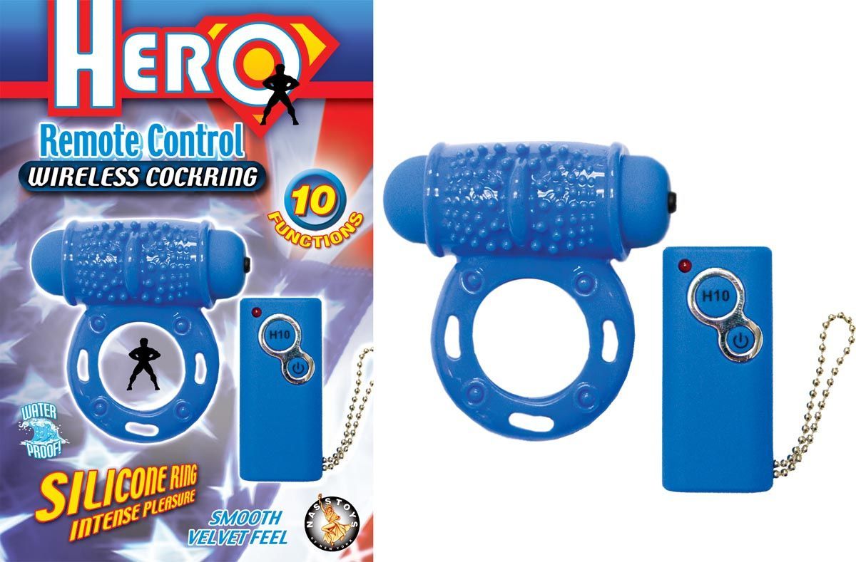 HERO REMOTE CONTROL WIRELESS COCKRING - BLUE - #2315-1