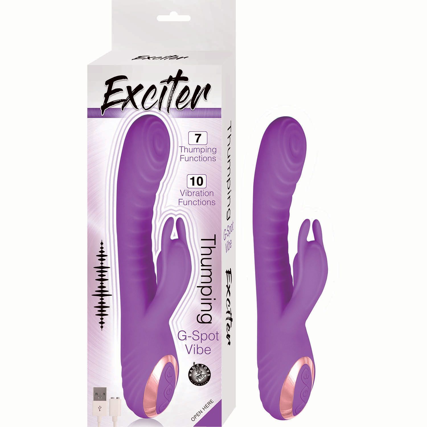 EXCITER THUMPING G-SPOT VIBE-PURPLE - #3024-2