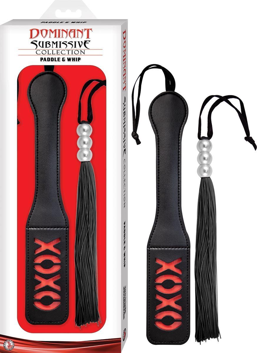 DOMINANT SUBMISSIVE COLLECTION PADDLE &amp; WHIP - #2969