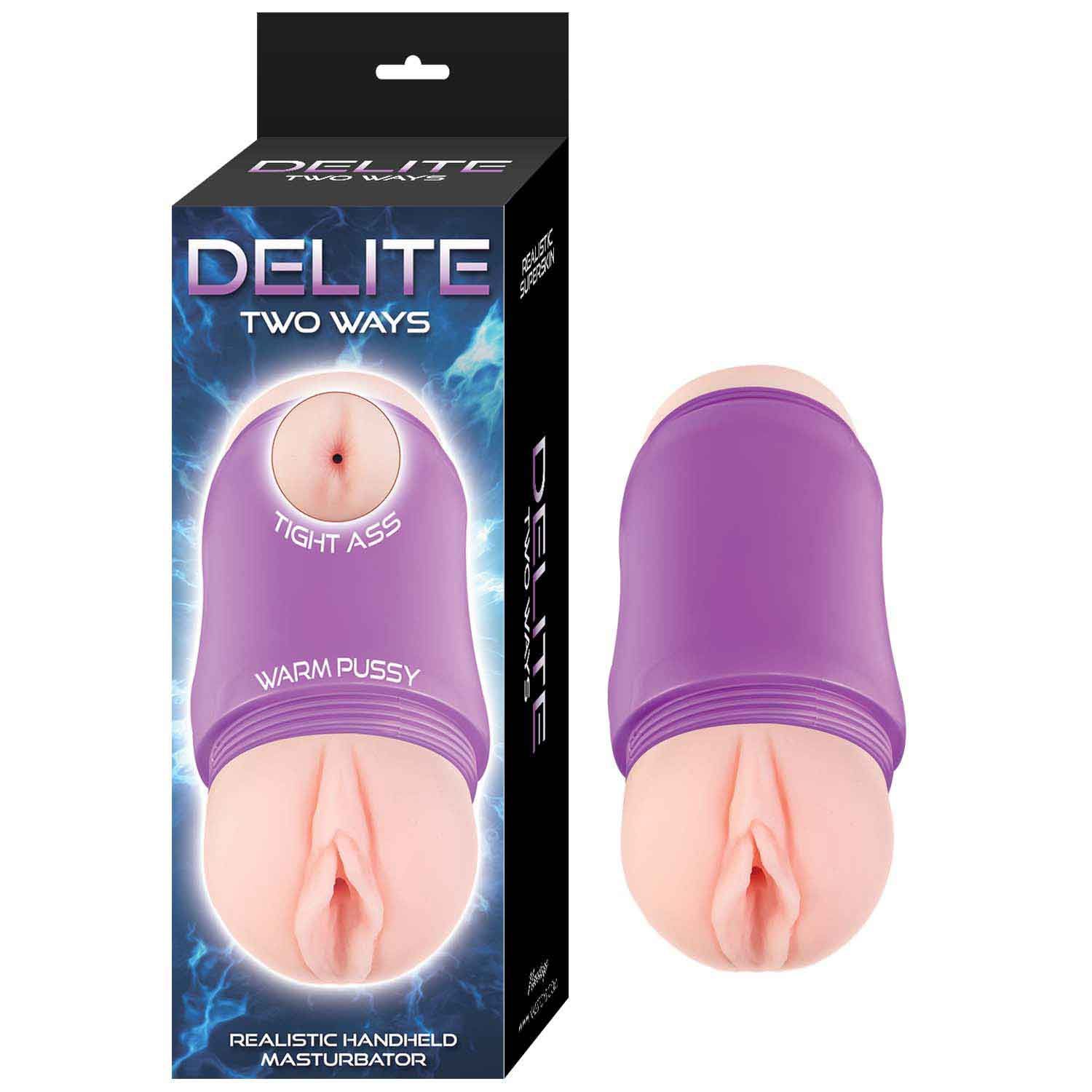 DELITE TWO WAYS VAGINA &amp; ASS-WHITE - #3198