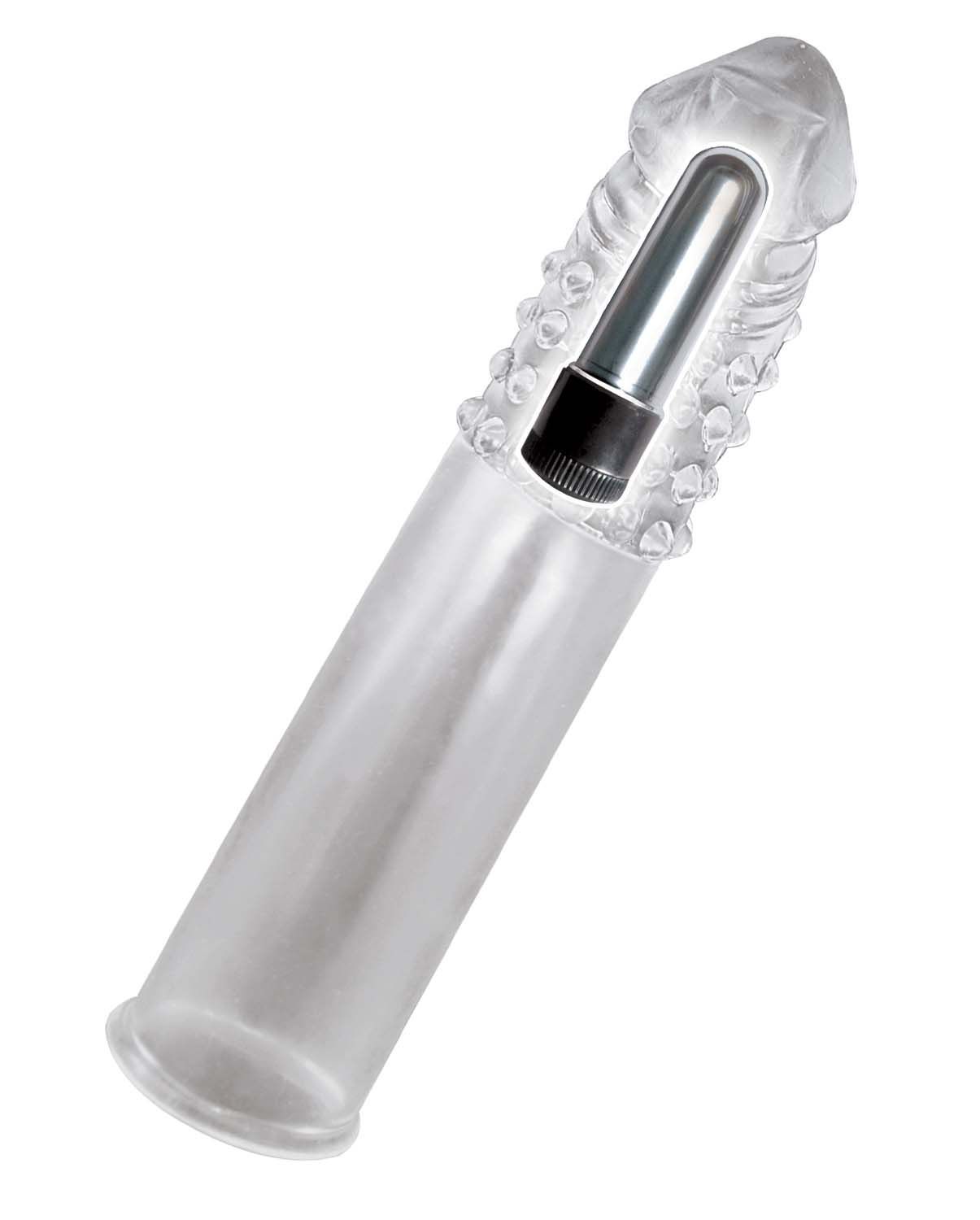 RAM VIBRATING PENIS EXTENDER-CLEAR - #2467-1