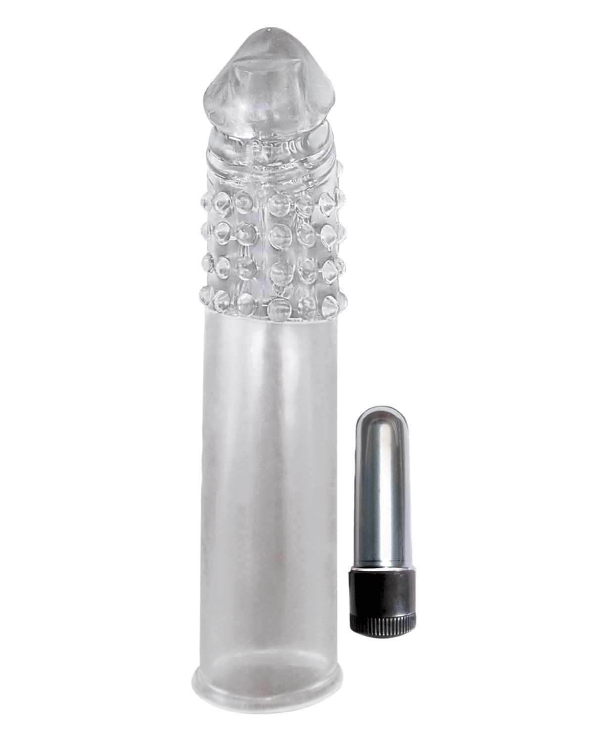 RAM VIBRATING PENIS EXTENDER-CLEAR - #2467-1