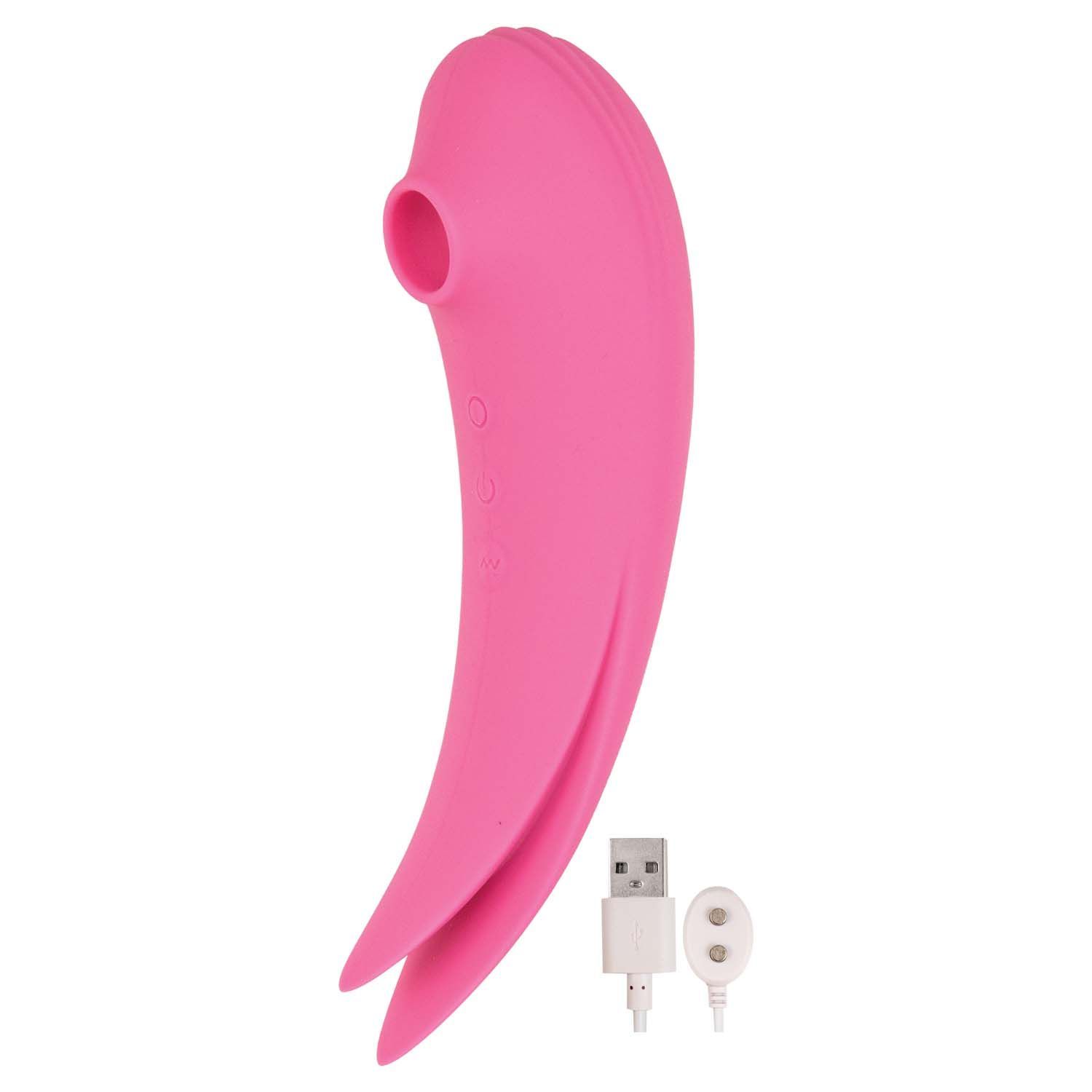 MYSTIQUE VIBRATING MASSAGERS SUCTION VIBE-PINK - #3097-1