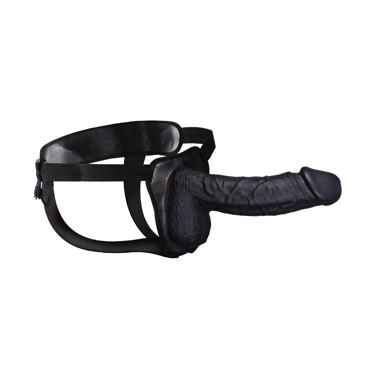 ERECTION ASSISTANT HOLLOW STRAP-ON 8.5&quot;-BLACK - #3055-2