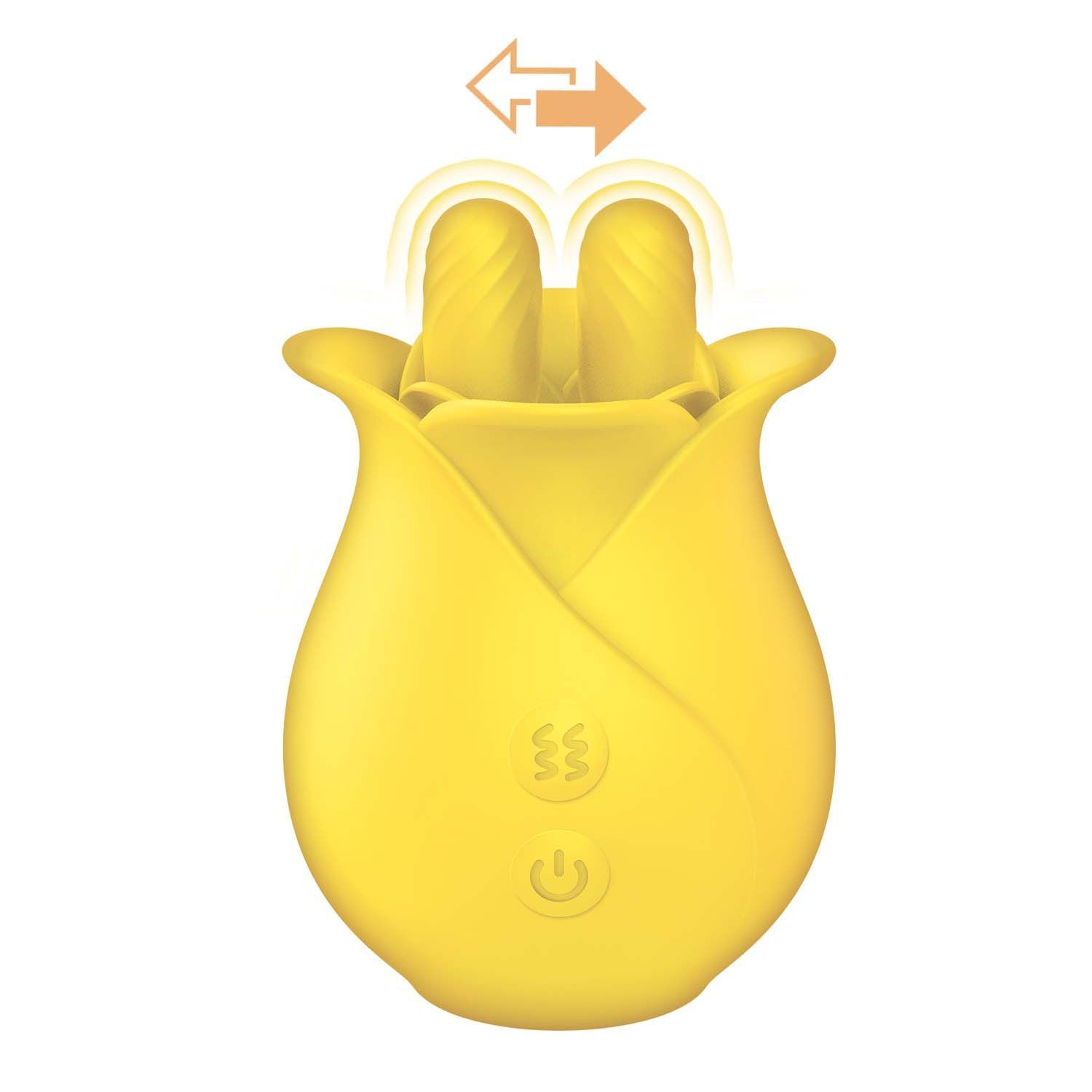 CLIT-TASTIC TULIP FINGER MASSAGER-YELLOW - #3162-2