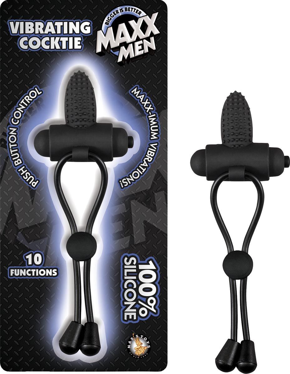MAXX MEN VIBRATING COCKTIE – BLACK - #2640