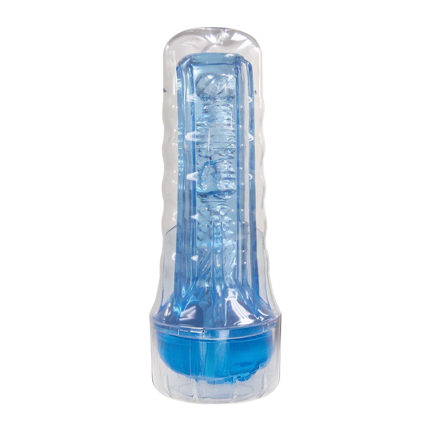 DREAM-LITE CRYSTAL VAGINA MASTURBATOR-BLUE - #3123-2