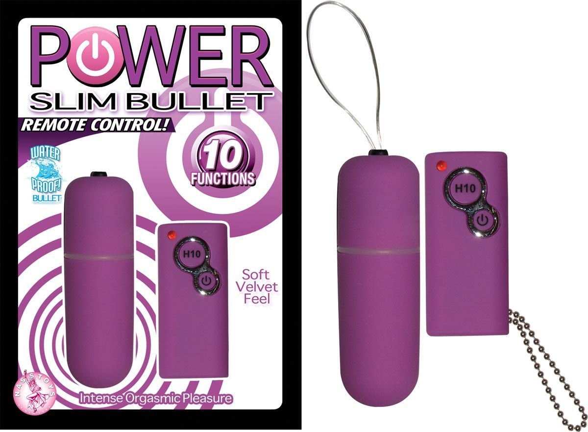 POWER SLIM BULLET REMOTE CONTROL - PURPLE - #2317-2