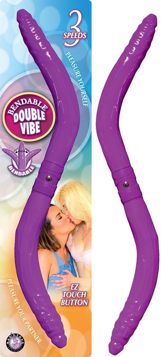 BENDABLE DOUBLE VIBE-PURPLE - #2717-2