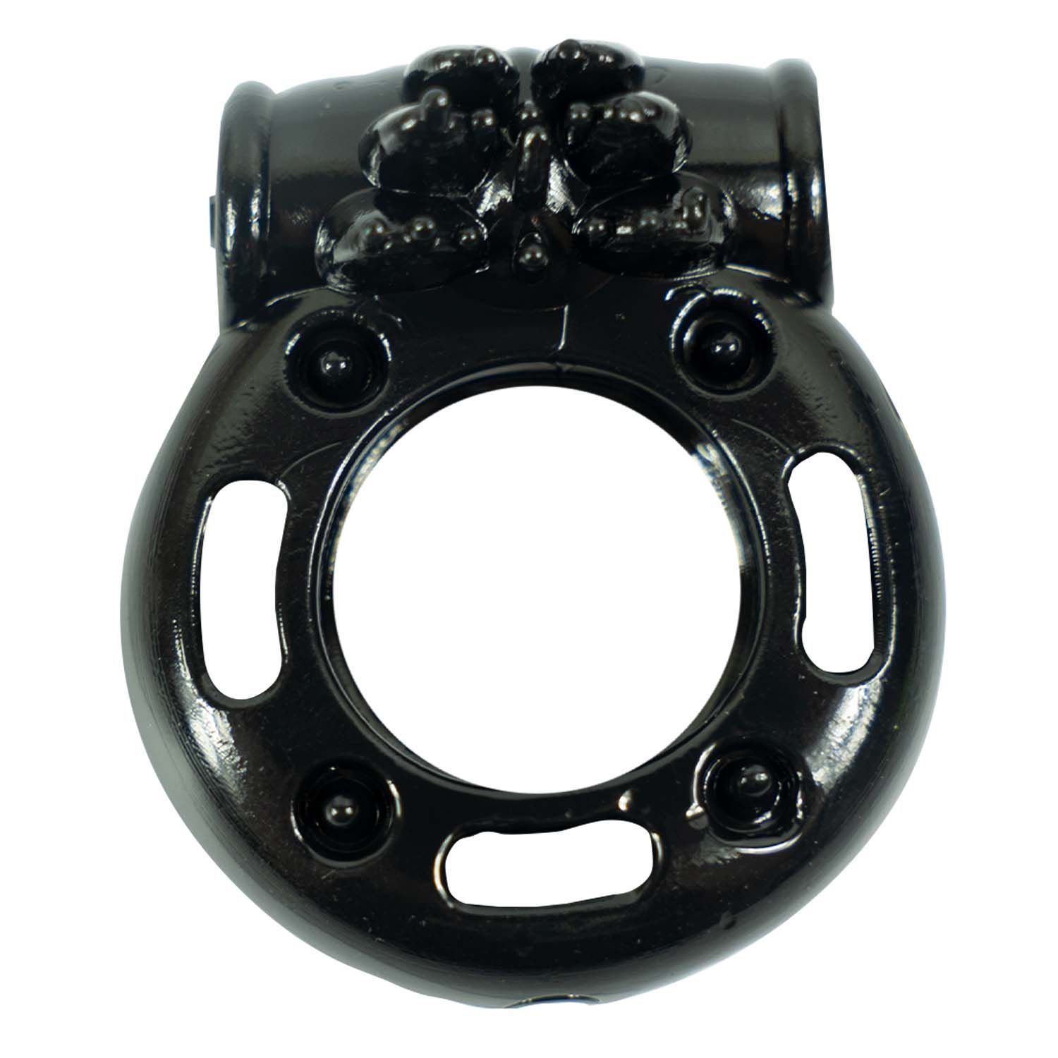 THE MACHO STALLIONS VIBRATING COCKRING-BLACK - #2368