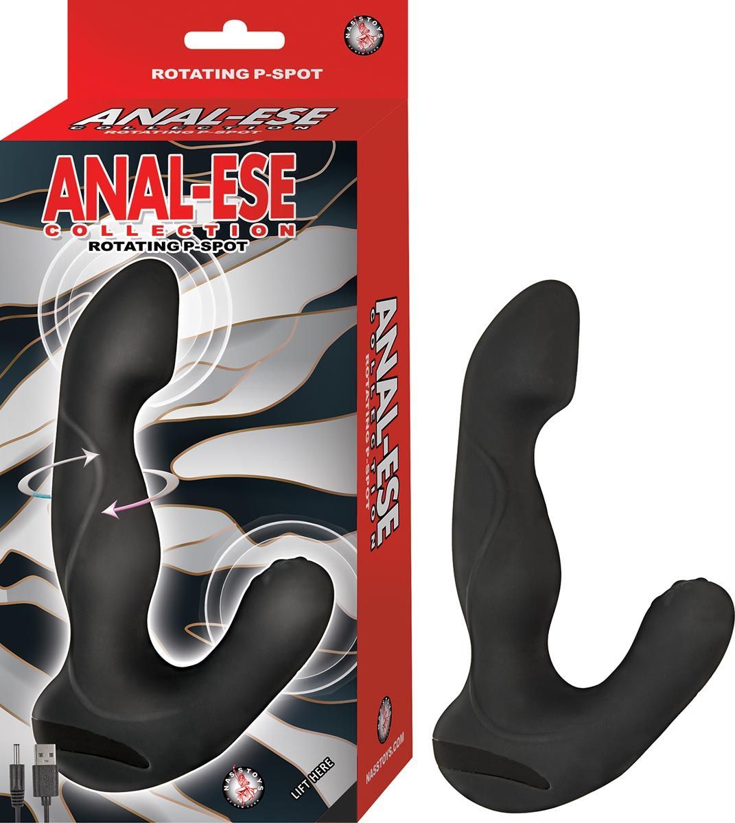 ANAL-ESE ROTATING P SPOT VIBE-BLACK - #2880