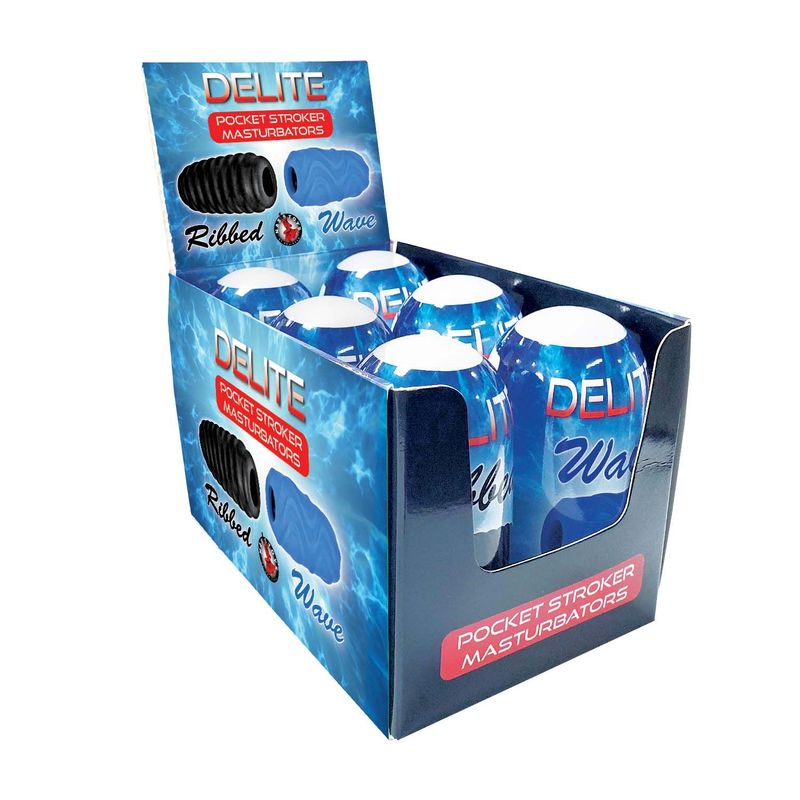 DEELITE POCKET STROKER MASTURBATORS DISPLAY (6 IN A DISPLAY) - #3260