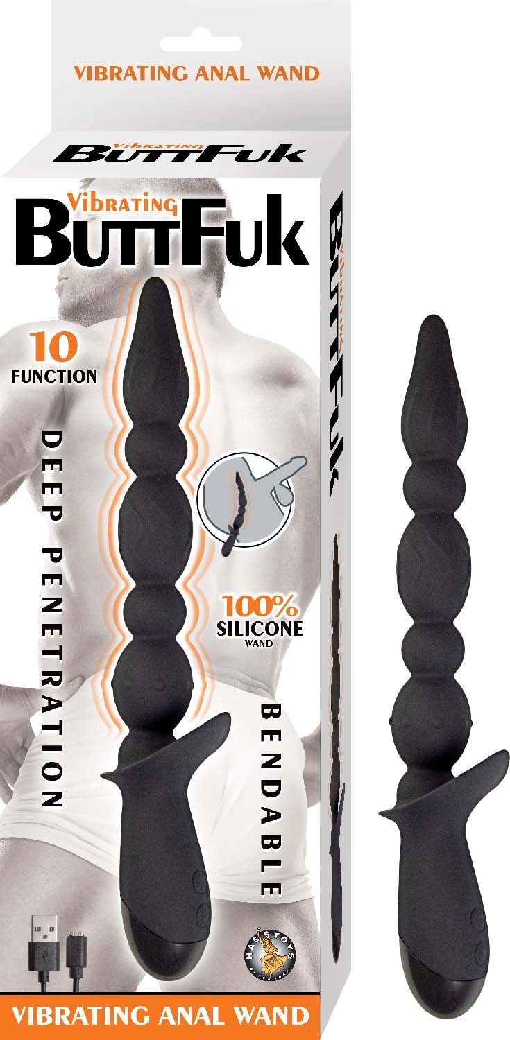 VIBRATING BUTTFUK VIBRATING ANAL WAND-BLACK - #3135