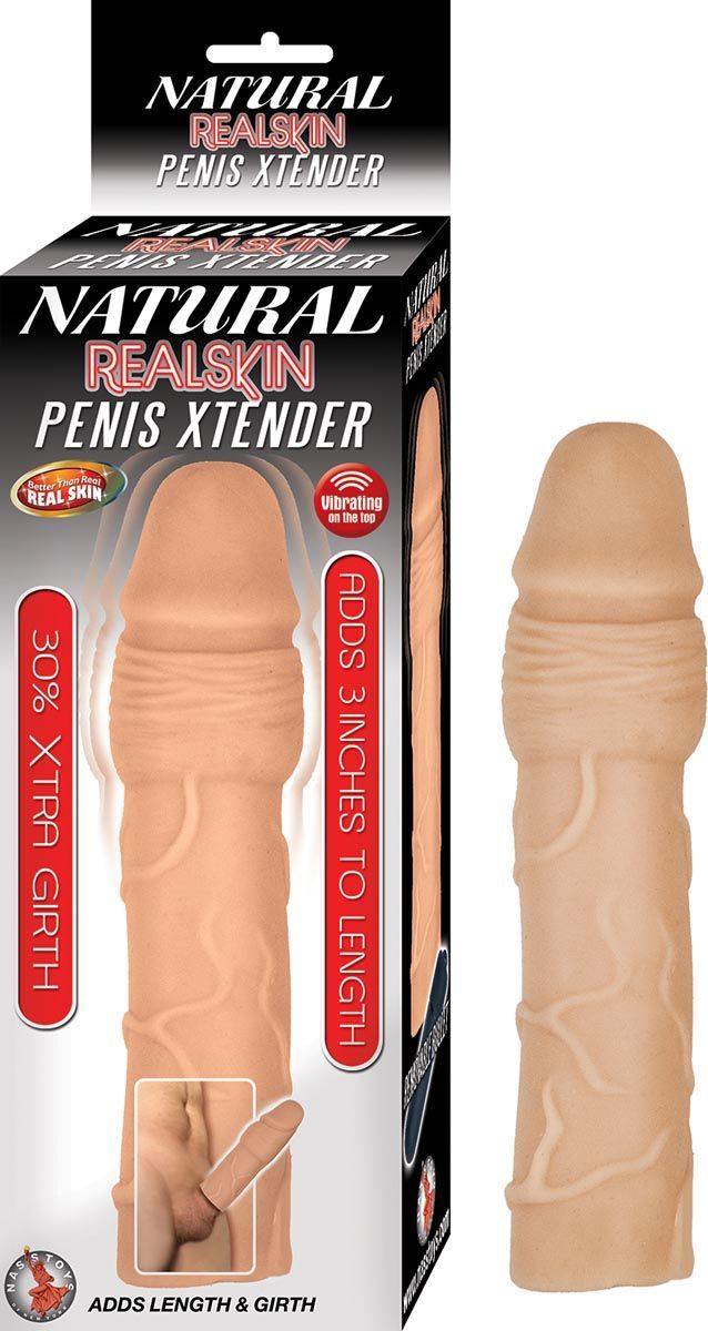 NATURAL REALSKIN PENIS XTENDER-WHITE - #2854-1