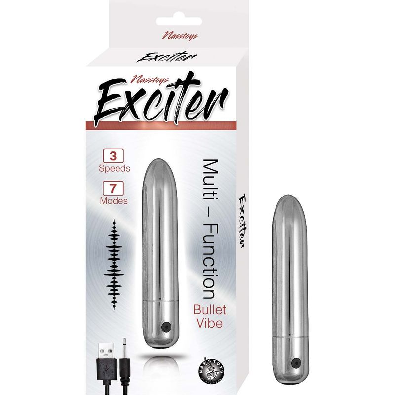 EXCITER MULTI FUNCTION BULLET VIBE-SILVER - #3081-1