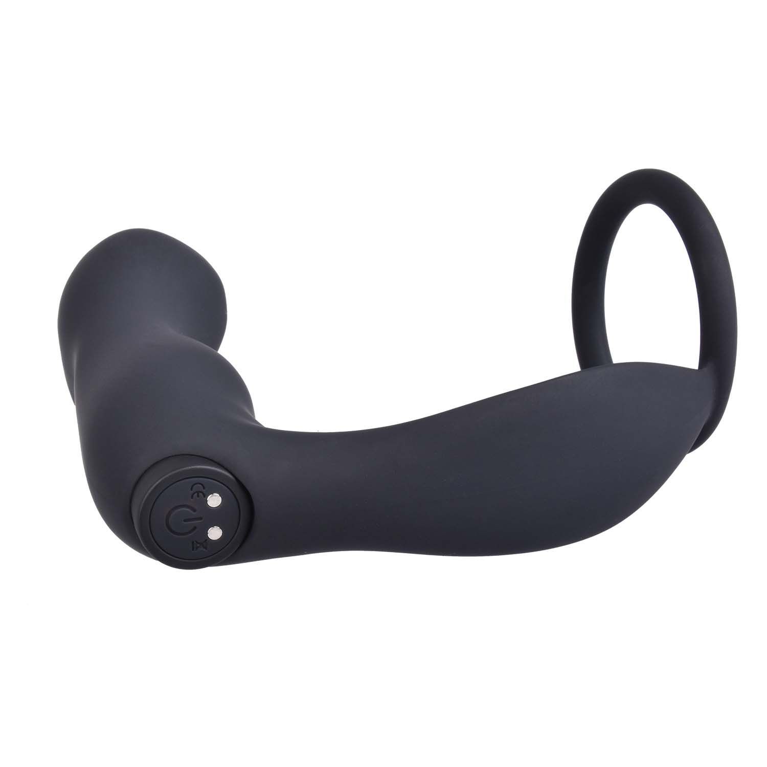 ASS-SATION REMOTE CONTOURED ANAL PLUG-BLACK - #3220