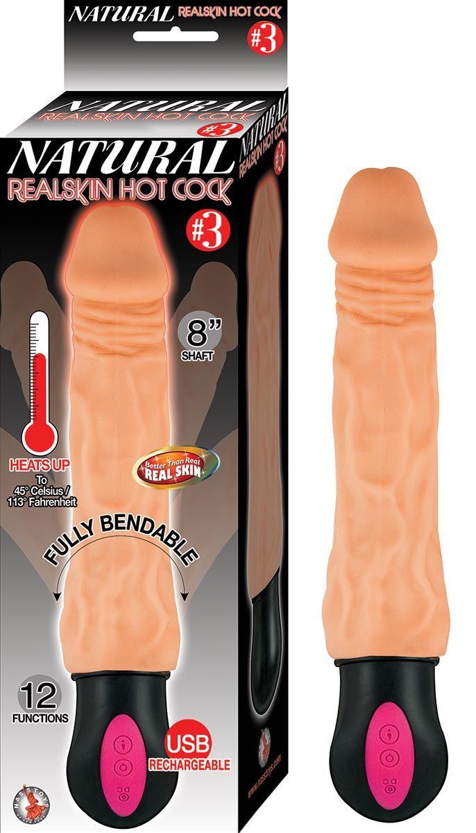 NATURAL REALSKIN HOT COCK #3WHITE - #2722