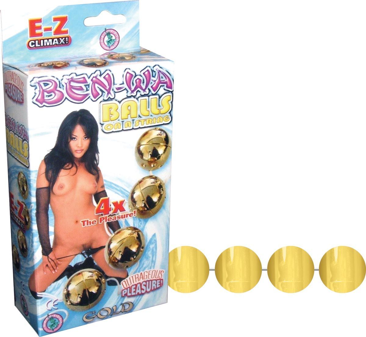BEN WA BALLS ON A STRING-GOLD - #1758-1