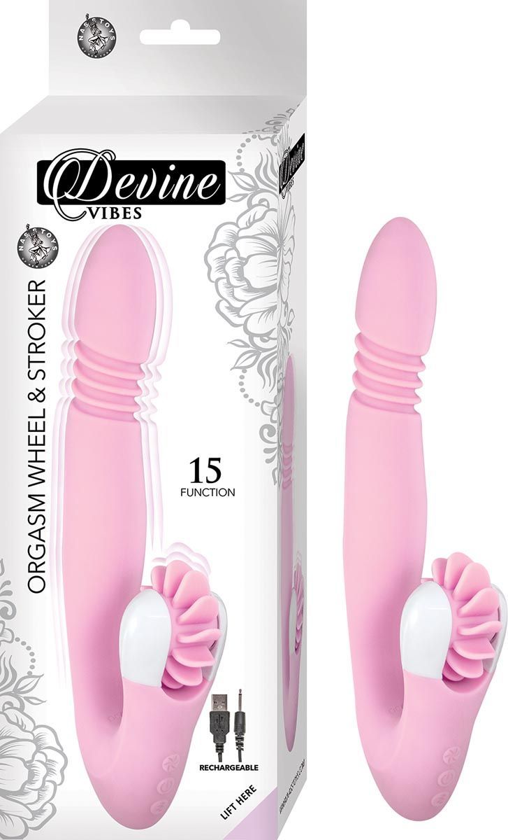 DEVINE VIBES ORGASM WHEEL &amp; STROKER-PINK - #2941-1