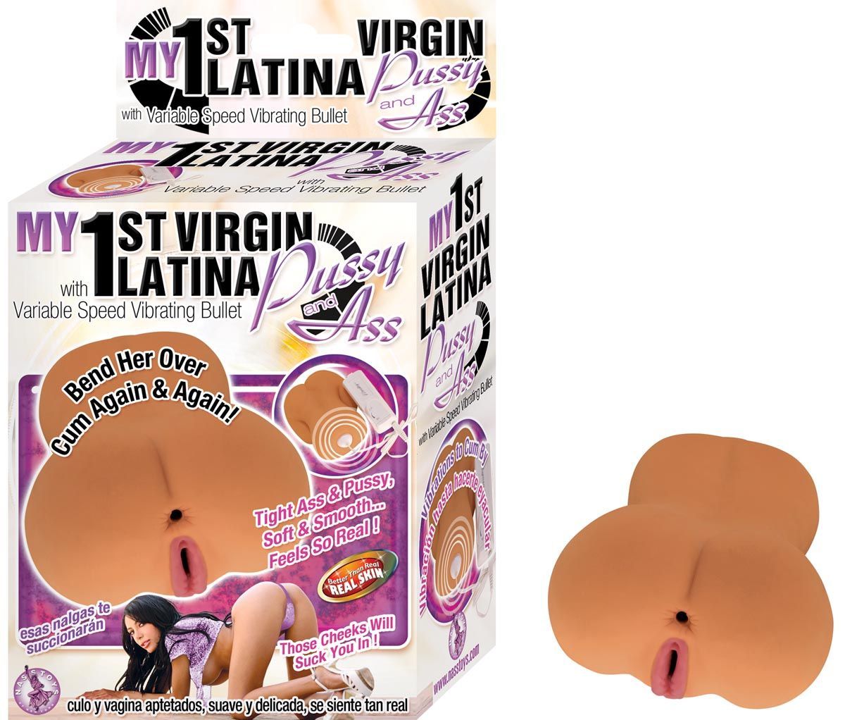 MY 1ST VIRGIN LATINA PUSSY AND ASS - WHITE - #2358-2