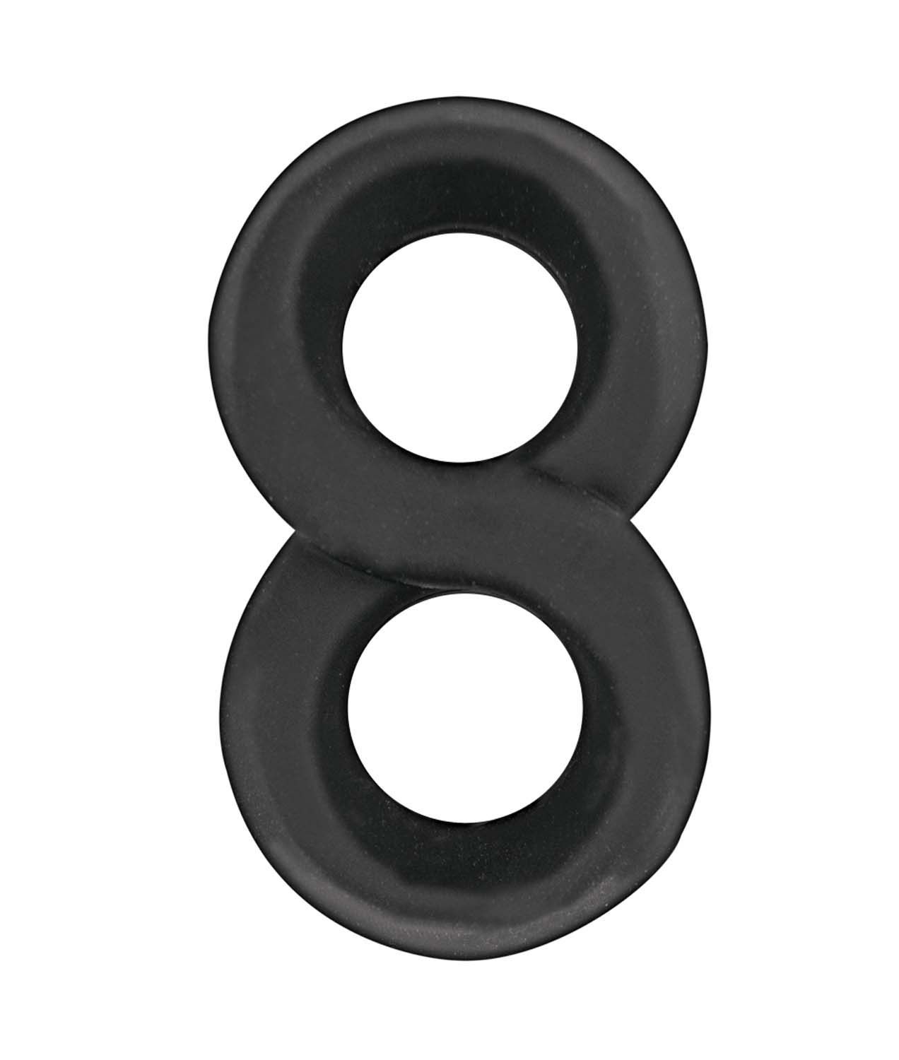 MY COCKRING FIGURE EIGHT COCK &amp; SCROTUM RING-BLACK - #2921