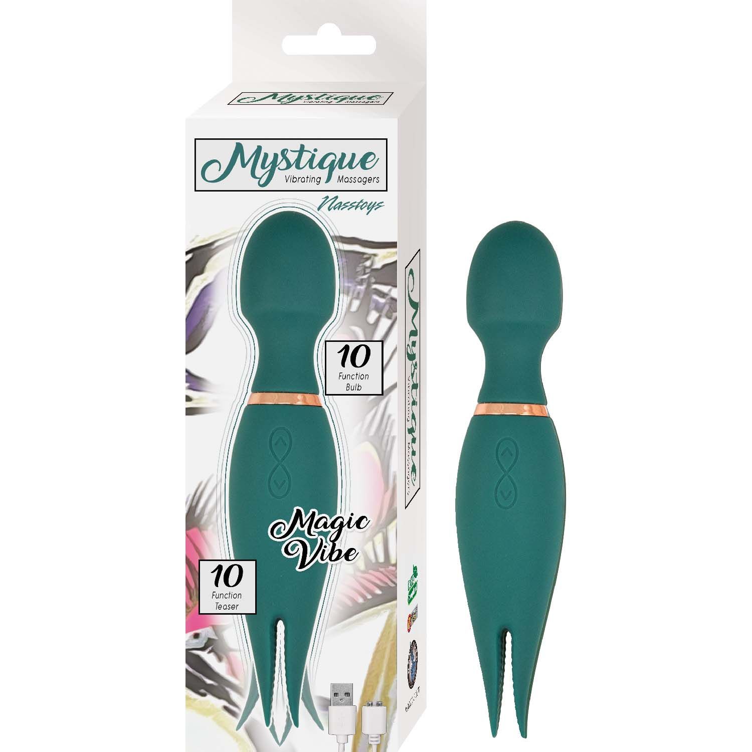 MYSTIQUE VIBRATING MASSAGERS MAGIC VIBE-EGGPLANT - #3104-2