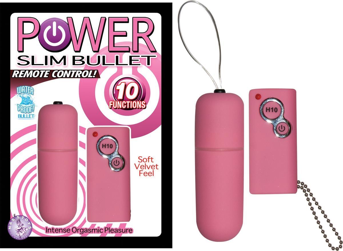 POWER SLIM BULLET REMOTE CONTROL - PINK - #2317-1