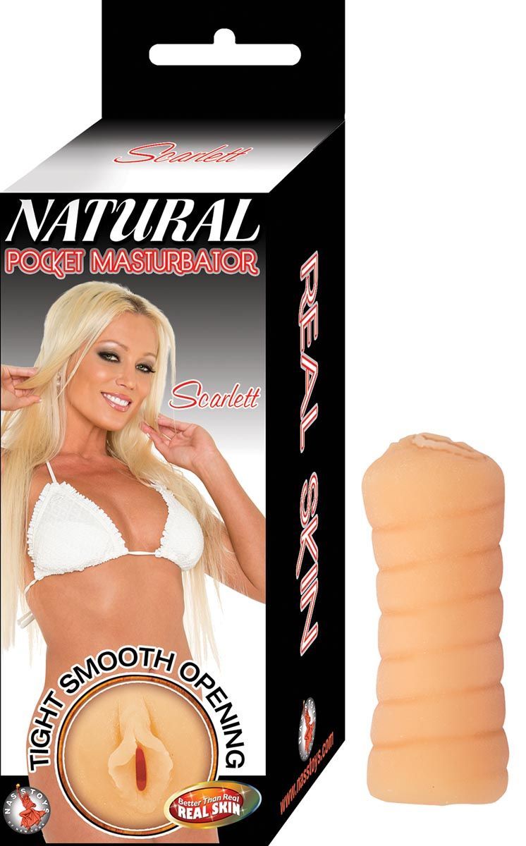 NATURAL POCKET MASTURBATOR SCARLETT-WHITE - #2657