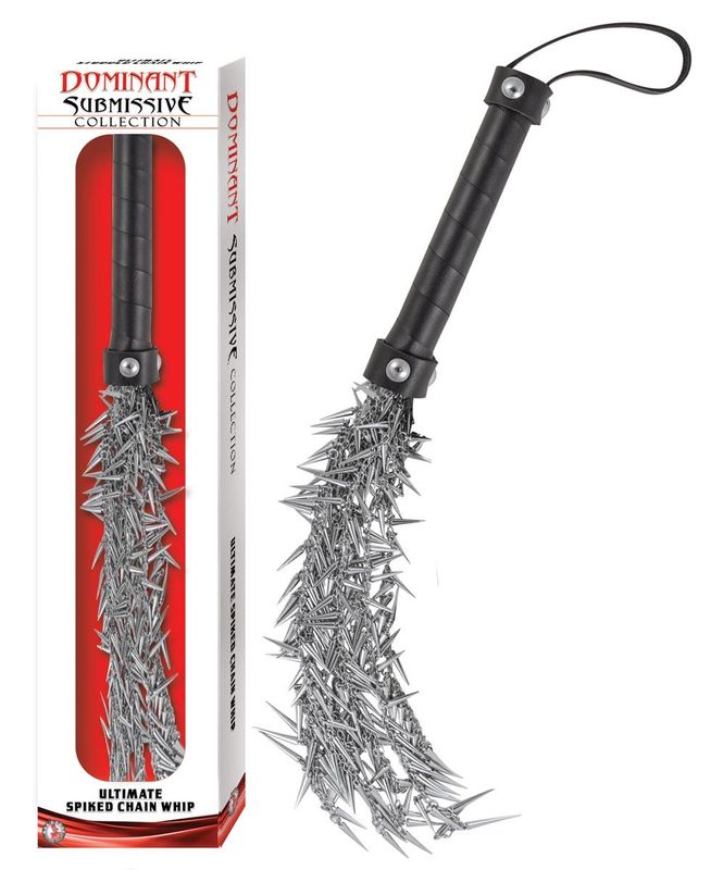 DOMINANT SUBMISSIVE ULTIMATE SPIKED CHAIN WHIP - #2868