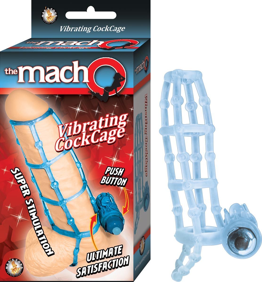 THE MACHO VIBRATING COCKCAGE - BLUE - #2595-1